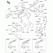 Схема вузла: Cowling(zx600-f3) для Kawasaki ZX600 Ninja ZX-6R