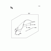 Схема узла: Аксессуары(Ветровое стекло) для Kawasaki ZX1000 Ninja ZX-10R