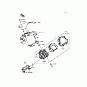 Схема вузла: Meter(s) для Kawasaki ZR900 Z900 ABS