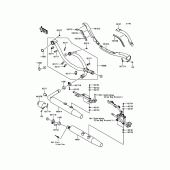 Схема узла: Выхлопная система для Kawasaki VN1700 Vulcan 1700 Vaquero ABS