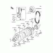 Схема узла: Коленчатый вал для Kawasaki ZR1200 ZRX1200R