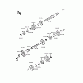 Схема вузла: Трансмісія для Kawasaki BN125 Eliminator