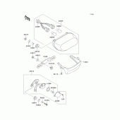 Схема вузла: Taillight(s) для Kawasaki ZX600 ZZ-R600