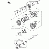 Схема узла: Сцепление для Kawasaki ZX1000 ZX-10