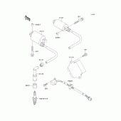 Схема вузла: Ignition system для Kawasaki EX500 EX500