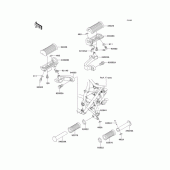 Схема вузла: Підніжки для Kawasaki EJ650 W650
