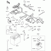 Схема вузла: Електроустаткування для Kawasaki ZX750 Ninja ZX-7R