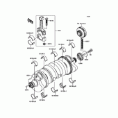 Схема узла: Коленвал для Kawasaki ZR1200 ZRX1200 DAEG