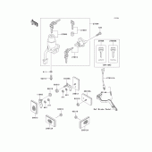 Схема вузла: Замок запалювання Kawasaki KL650 KLR650