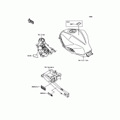 Схема вузла: Інформаційні наклейки для Kawasaki EX300 Ninja 300 ABS