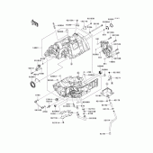 Схема вузла: Crankcase(1/2)(-er650ae057323) для Kawasaki ER650 ER-6N ABS