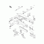 Схема узла: Задний рычаг (Маятник) для Kawasaki KLE500