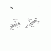 Схема вузла: Підніжки для Kawasaki ZX400 ZXR400R