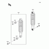 Схема вузла: Амортизатор для Kawasaki BJ250
