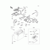Схема вузла: Електроустаткування для Kawasaki VN800 Vulcan 800 Classic