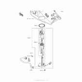 Схема узла: Топливный насос для Kawasaki ZX1000 Ninja ZX-10R