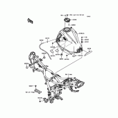 Схема узла: Топливный бак для Kawasaki KLE250 Versys-X 250 ABS