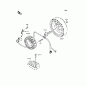 Схема вузла: Генератори для Kawasaki KL250 KL250 Super Sherpa