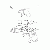 Схема вузла: Крило для Kawasaki ZR250 Balius-II