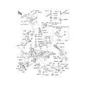 Схема вузла: Frame fittings(1/2) для Kawasaki ZX600 Ninja ZX-6R