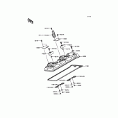 Схема вузла: Клапанна кришка для Kawasaki ZX1000 Ninja H2R