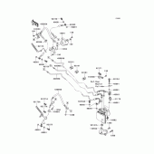 Схема узла: Brake piping(b9f) для Kawasaki VN1700 VN1700 Voyager ABS
