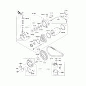 Схема вузла: Starter motor для Kawasaki KLE500