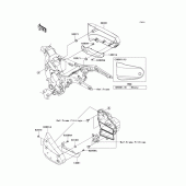 Схема вузла: Кришка бічна для Kawasaki VN1600 Vulcan 1600 Nomad