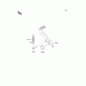 Схема вузла: Brake pedal/torque link для Kawasaki ZX600 Ninja ZX-6