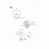 Схема узла: Decals(klx650-d1) для Kawasaki KLX650 KLX650R