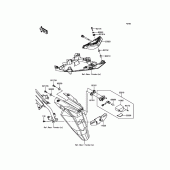 Схема узла: Taillight(s) для Kawasaki ER650 ER-6N ABS