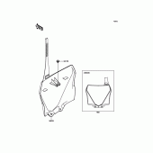 Схема вузла: Аксесуари для Kawasaki KX85 KX85