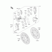 Схема узла: Передний тормоз для Kawasaki ZX1100 Ninja ZX-11
