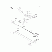 Схема вузла: Лапка гальма для Kawasaki BJ250 250TR