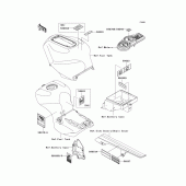 Схема узла: Информационные наклейки для Kawasaki ZX1200 Ninja ZX-12R