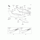 Схема узла: Side covers/chain cover(ex500-d1) для Kawasaki EX500 GPZ500S