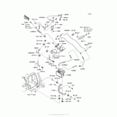 Схема вузла: Brake Piping для Kawasaki ZX1400 Ninja ZX-14R ABS