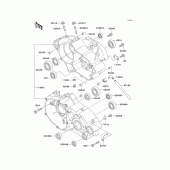 Схема вузла: Картер двигуна для Kawasaki KX100