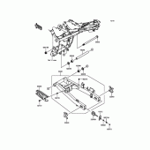 Схема вузла: Задній маятник для Kawasaki EX250 Ninja 250