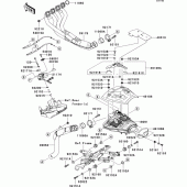 Схема вузла: Вихлопна система для Kawasaki ZX636 Ninja ZX-6R