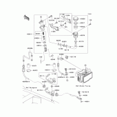 Схема узла: Задний тормозной цилиндр для Kawasaki ZR750 Z750 ABS