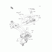 Схема вузла: Battery case для Kawasaki ZR1000 Z1000