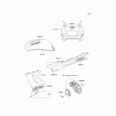 Схема вузла: Decals(black)(zx1100-e2/e4) для Kawasaki ZX1100 GPZ1100