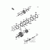 Схема узла: Сцепление для Kawasaki ZX1000 Ninja H2