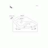 Схема вузла: Сидіння для Kawasaki EX650 Ninja 650