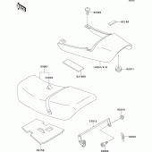 Схема узла: Сиденье для Kawasaki ZR750 Zephyr