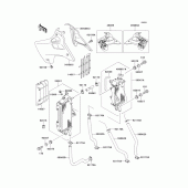 Схема узла: Радиатор для Kawasaki KX250/ KX252 KX250