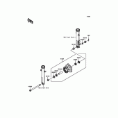 Схема вузла: Переднє колесо для Kawasaki KLE250 Versys-X 250 ABS