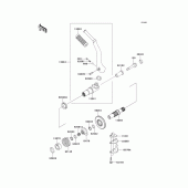 Схема вузла: Kickstarter mechanism для Kawasaki EJ650 W650