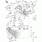 Схема узла: Картер двигателя для Kawasaki VN2000 VN2000 Classic